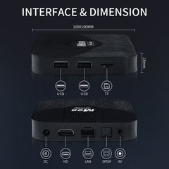 Arrival M98 PRO ATV TV Box 2.4G 5g WiFi Android 10 Set Top-Box 2GB 16GB With Led Display Box with Voice Remote Control