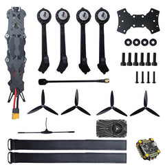 7 "5.8 first person picture transmission 10km long distance flight aircraft high endurance FPV traverser Carbon fiber quick removal UAV four-axis traverser