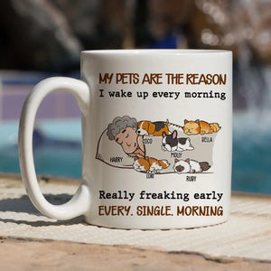 My Pet Is The Reason - Personalized Custom Coffee Mug