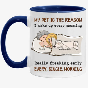 My Pet Is The Reason - Personalized Custom Coffee Mug