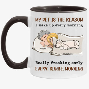 My Pet Is The Reason - Personalized Custom Coffee Mug