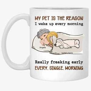 My Pet Is The Reason - Personalized Custom Coffee Mug