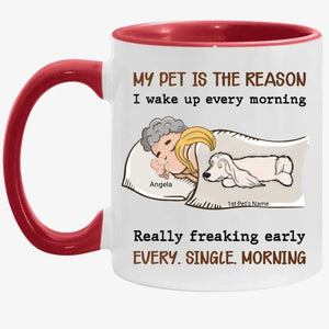 My Pet Is The Reason - Personalized Custom Coffee Mug