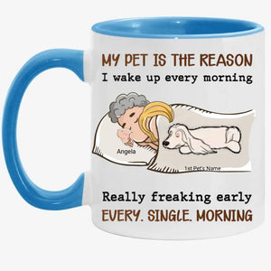 My Pet Is The Reason - Personalized Custom Coffee Mug