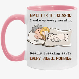 My Pet Is The Reason - Personalized Custom Coffee Mug