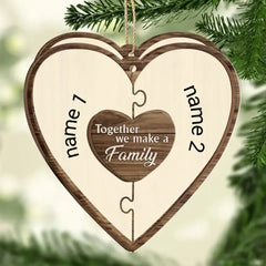 Christmas Puzzle Together We Make A Family - Gift For Family
