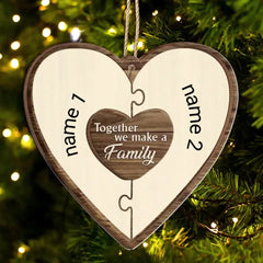 Christmas Puzzle Together We Make A Family - Gift For Family