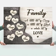 2024 Family Christmas Gifts, Personalized Family Name Poster, Gift For Parents, Christmas Gift For Mom And Dad