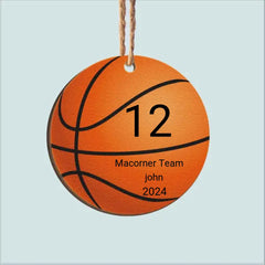 Ball Is Life - Personalized Wooden Ornament - Christmas, Birthday, Loving Gift For Basketball Team, Basketball Lovers