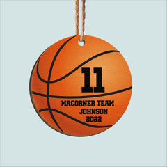 Ball Is Life - Personalized Wooden Ornament - Christmas, Birthday, Loving Gift For Basketball Team, Basketball Lovers