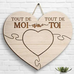 All My Love to You - Upload Pictures, Gifts for Couples, Husbands and Wife - Personalized French Wooden Signs