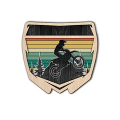Motocross Man Racing Personalized 3D 4-Layered Wood Art