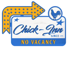Chick Inn No Vacancy Personalized Layer Wood Art