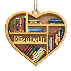 It's A Good Day To Read - Personalized Custom Ornament - Wood Heart Shaped - Christmas Gift For Book Lovers