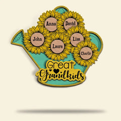 Grandma's Great Grandkids - Personalized 3D 2-Layered Wood Art - Gift For Grandparents