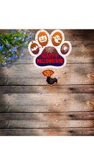 Custom Halloween Dachshund Wood Sign, Happy Halloweiner