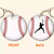 Baseball Ball - Personalized Wooden Keychain