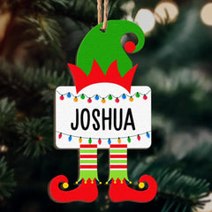 Skip to product information Christmas Elf Family Name - Personalized Wooden Ornament