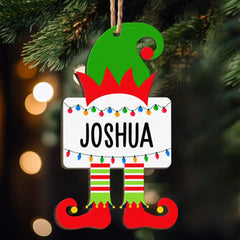 Skip to product information Christmas Elf Family Name - Personalized Wooden Ornament