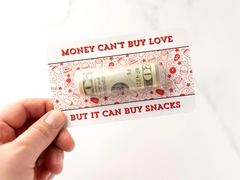 Valentine's Day Funny Cash Gift - Cute Money Holder Gift - give cash as a gift for teen/tween girl or boy