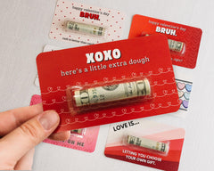 Valentine's Day Funny Cash Gift - Cute Money Holder Gift - give cash as a gift for teen/tween girl or boy